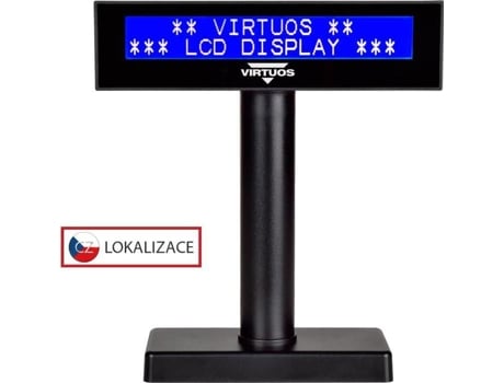 Lcd Fl 2026mb 2x20 Preto, USB Virtuos