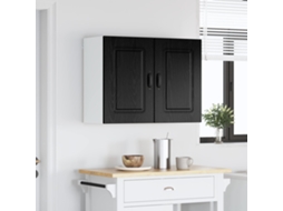Vidaxl Painel De Lava-louça Kalmar Carvalho Preto 80 X 31 X 60 Cm