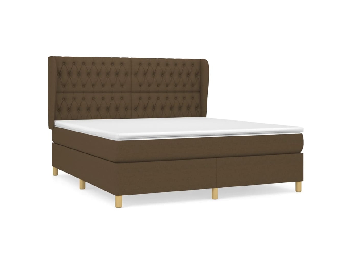 Box Spring Bed, Box Spring Beds Vidaxl Marrom Tecido (180 X 200 Cm)