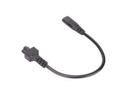 Aetheria cabo de Alimentação Iec320 C8 Macho para C5 Fêmea 2.5a/250v 0.3m para Adaptadores de Laptop