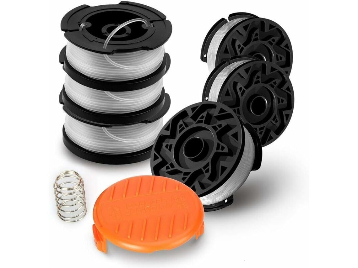 Bobina de Fio para Cortador Black Decker A6485 A6481, 6x9m, 1.65mm, com Capa e Mola | S/MARCA