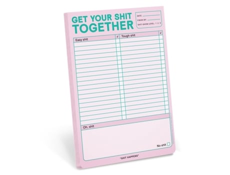 Livro Knock Knock Get Your Shit Together Pad de Knock Knock (Inglês)