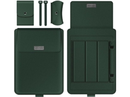 Capa HEXINYIGJLY para portátil, 11 polegadas, com suporte, para MacBook Air 11, Chromebook, marrom (portátil educativo)