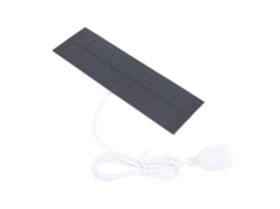 Carregador Solar Portátil 1w 5v Luz Ventilador Viagem