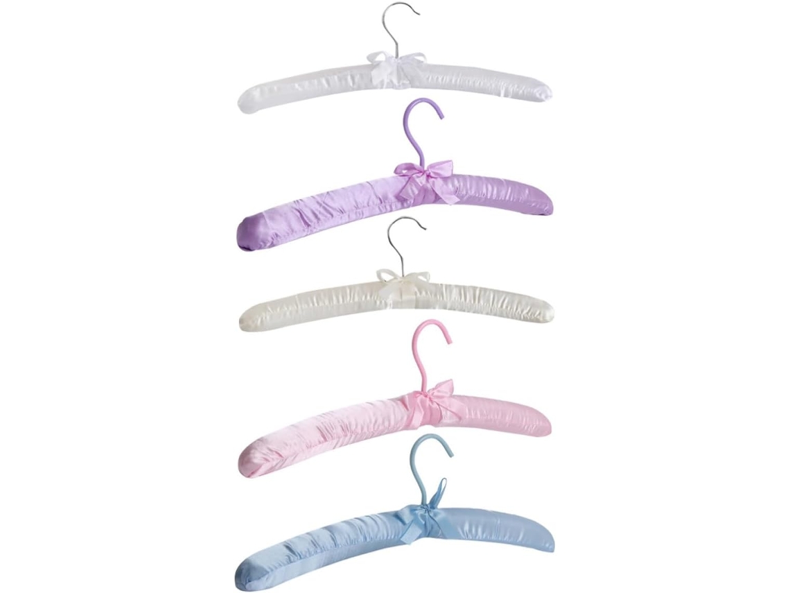 Conjunto 5 Cabides Acolchoados Cetim GOKOCO