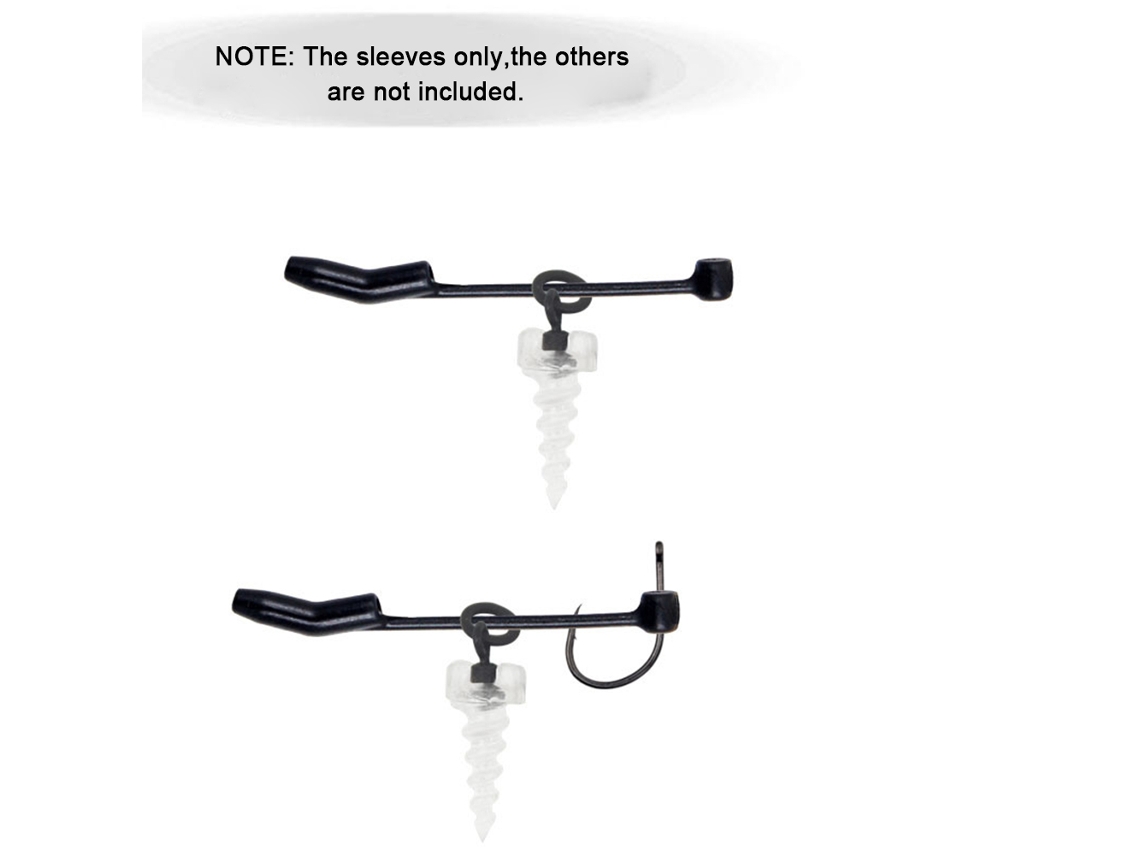 Mangueiras de Anzol de Pesca D Rig Aligner 30pcs