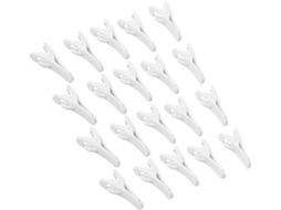 Jojofuny 40 Peças Clip Para Écouteurs Blanc En Plastique Prize Sécurisée Et Anti - Enchevêtrement, Supportant