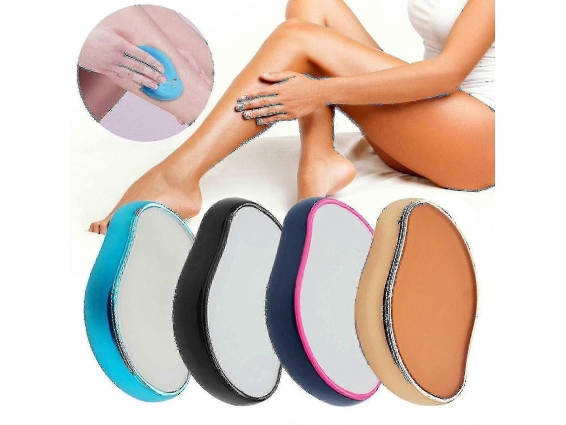 Borracha De Cabelo De Cristal, Pedra De Remoção De Cabelo De Cristal Mágica, Nano Dispositivo De Remoção De Pele Sedosa Indolor Para Homens E Mul