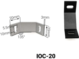 Conjunto De 4 Conectores Suporte Canto Interno Externo 20 40 60 80mm Para Estruturas Mesas Com Perfil Alumínio Extrudado