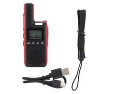 Rádio Walkie Talkie Portátil Mini Uhf De Negócio Com Duas Vias (vermelho)