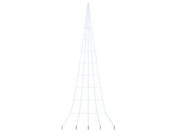 Conjunto 1 Árvore De Led Vidaxl Branco Frio Metal (511 Cm)