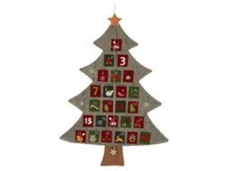 Calendário De Linho Decorativo Natalino Para Casa E Comércio