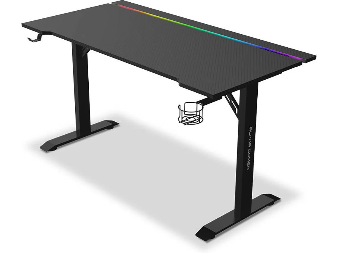 Mesa ALPHA GAMER Starla RGB (Outlet Caixa Aberta - Preto)