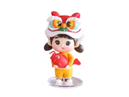 Dança de Leão Feminino 4*4*7.2cm