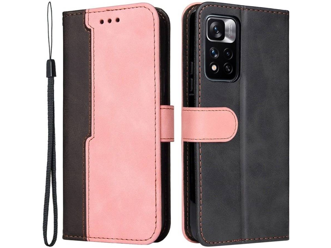 Capa Xiaomi Redmi Note 11 Pro HFS-HOUSE Couro Pu (Rosa)