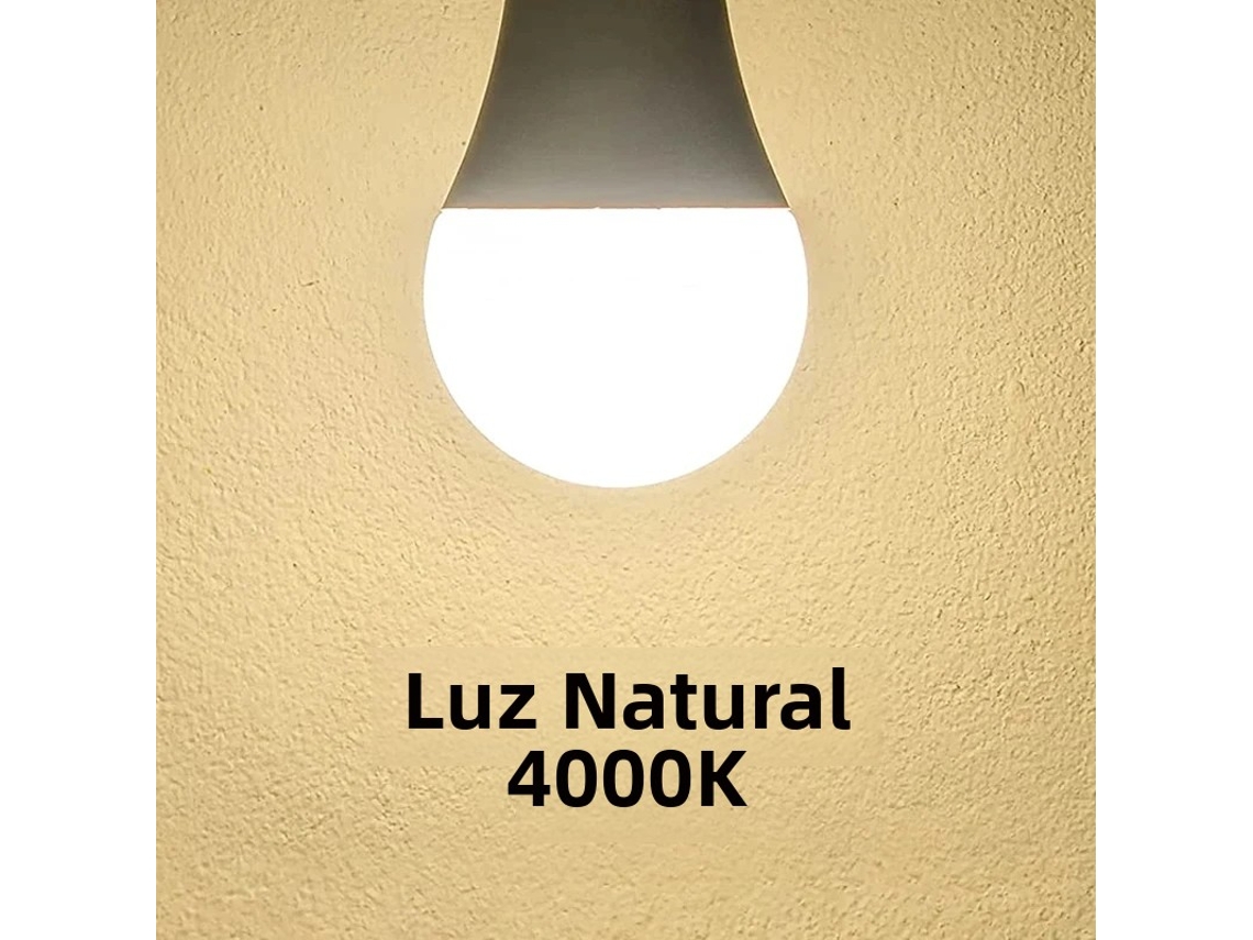 (luz Natural 15w, Base De Rosca B22) 12 Lâmpadas Led 220v, Formato Esférico De 270°