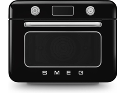 Forno com vapor SMEG COF01BLEU Anni 50 (30 L - 1800 W - Preto)
