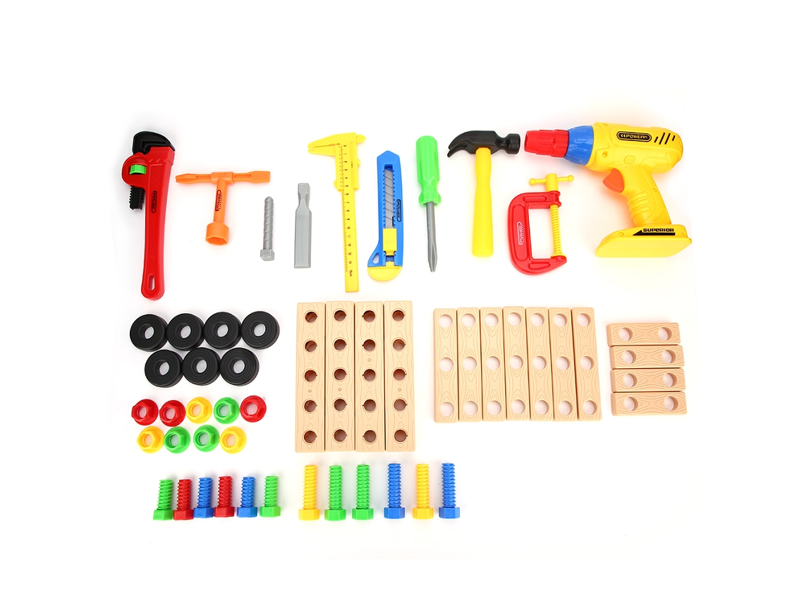 Ats brinquedo Educatsivo para Crianças de Montagem com Parafusos e Porcas Ferramentas Simuladas de Reparação Diy
