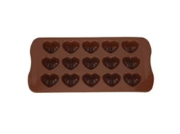 Ats molde de Silicona para Chocolate 15 Huecos Corazón Herramienta Diy para Hacer Chocolate Rojo