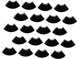 Conjunto De 20 Protetores Pés Mesa, Capas De Plástico Antiderrapantes Para Móveis Com Pés Em Formato Grampo, Capas