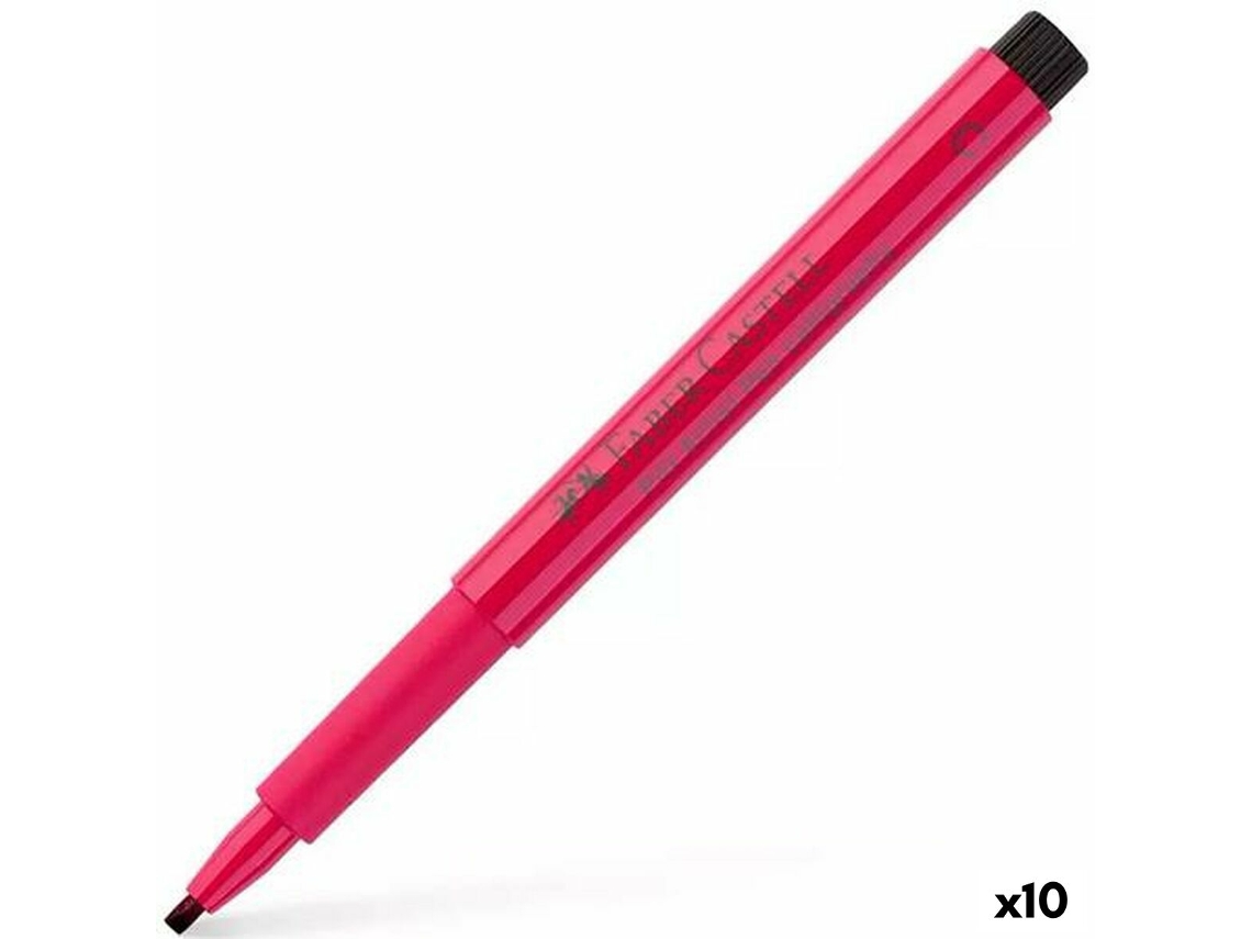 Marcadores FABER-CASTELL Pitt Artist Caligrafia Rosa Afrodisíaco 10 Unidades