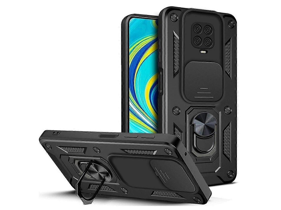 Capa Para Xiaomi Redmi Note 9 Pro Com Design De Tampa Deslizante Para Câmera, Feita De Tpu E Pc.