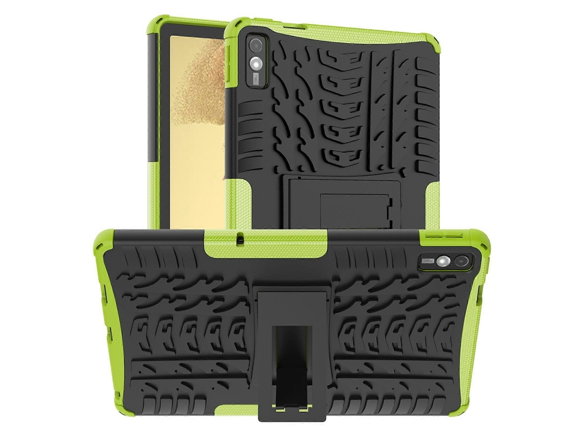 Capa de impressão pneumática Hengrongshen para tablet Lenovo Tab M10 5G com TPU e suporte de PC, verde