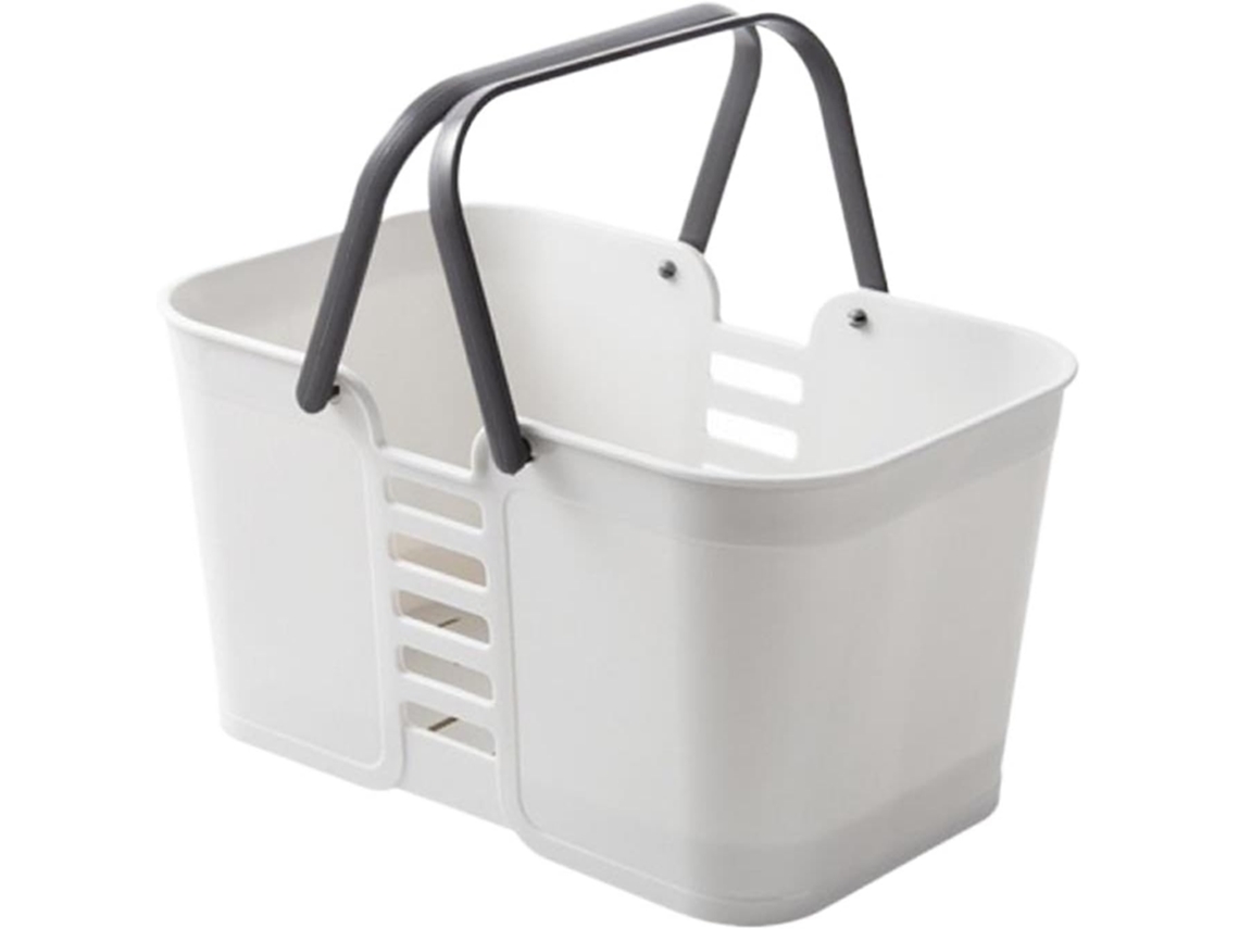 Cesto de Plástico para Chuveiro com Alças, Ideal para Piscina e Praia | S/MARCA