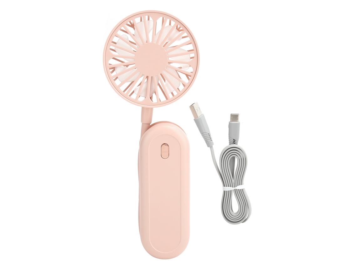 Aetheria ventilador de Pescoço Portátil Mini Mão/mesa Bateria 1200mah Rosa para Casa Escritório Viagens