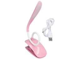 Rebe-lâmpada De Mesa Led Clip 360° Ajustável Recarregável Usb Para Escritório E Quarto