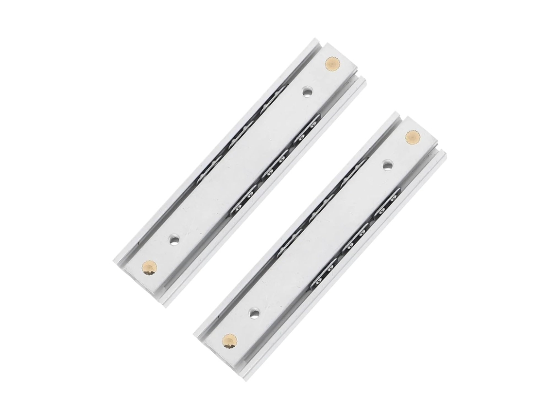 Corrediças Deslizantes Com Rolamentos Para Gavetas, 2 Peças, Reforçadas, Em Miniatura, Para Armários E Gavetas