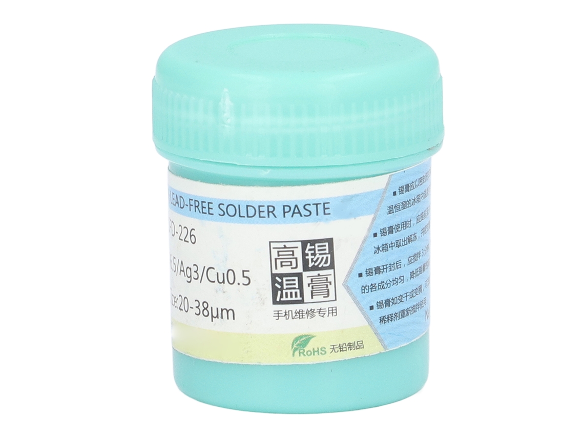 Pasta de solda sem limpeza para alta temperatura, ideal para reparo de celulares SFD-226
