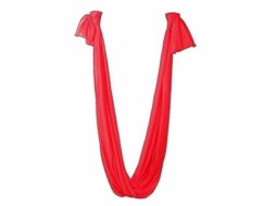 Omni-soga De Yoga Aérea Colgante Trapecio Anti-gravedad Inversión Fitness Poli Amida 2.8m X1m Capacidad 900kg Rojo