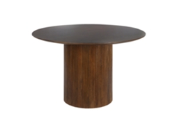 Mesa de Jantar em Madeira de Manga Natural ALEXANDRA HOUSE LIVING (120x120x76cm)