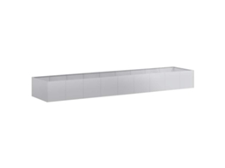 Planter, Planters Vidaxl Prateado Aço (360 X 80 X 40 Cm)
