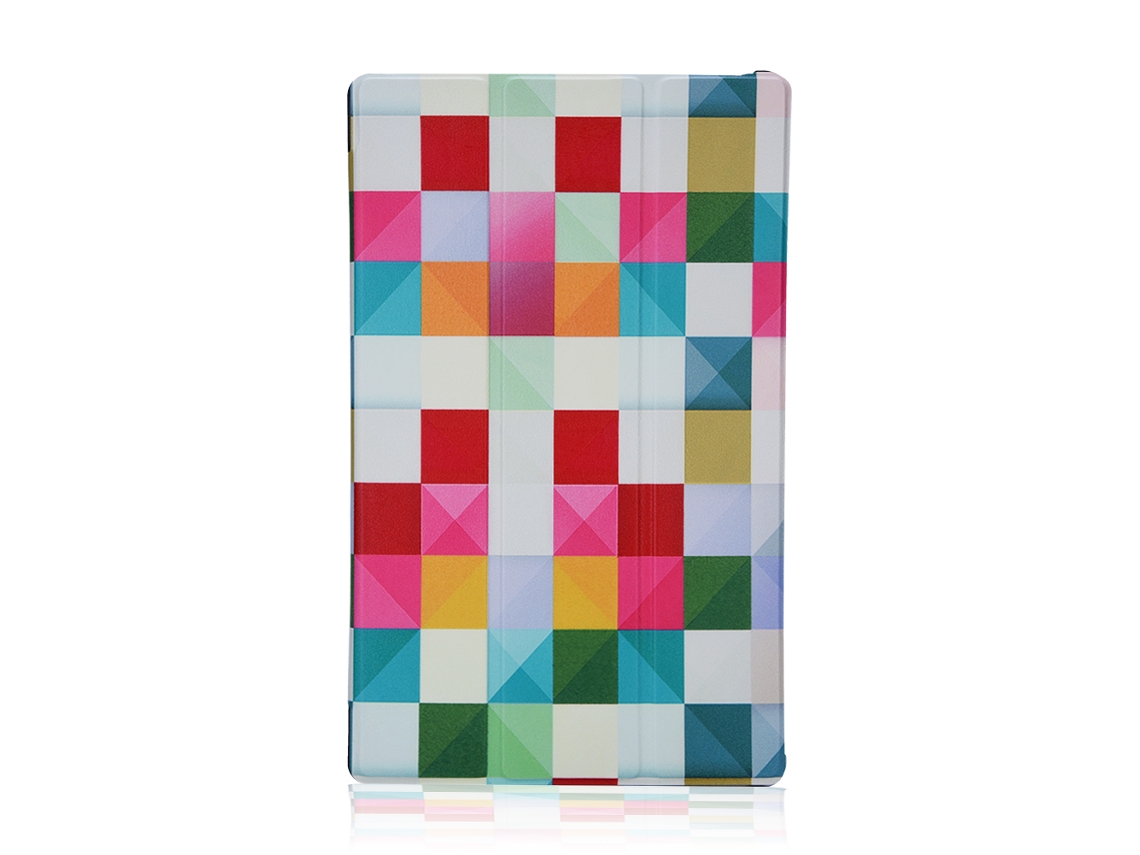 Capa Protetora (suporte Com Função De Suspensão/ativação Automática) Para Amazon Fire Hd 10 2017 (cubo Mágico)