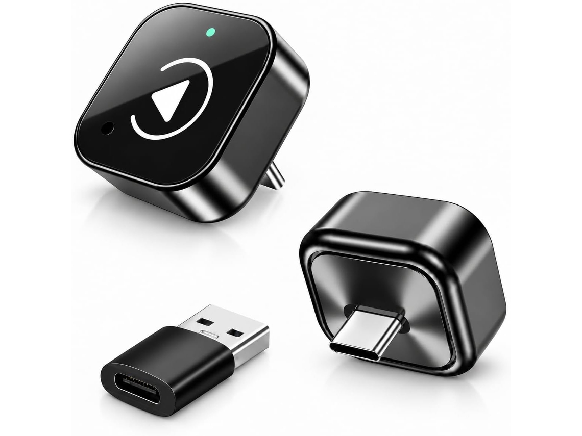 Adaptador Carplay Sem Fio Usb-c, Dongle Android Auto Compacto
