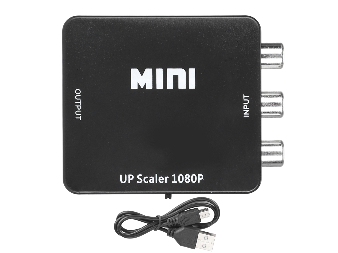 Aetheria conversor Av para Hdmi Adaptador Conversor Hd 1080p Plug And Play para Equipamentos Rca