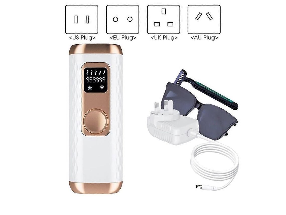 zs 999.999 Depilador A Laser Pulsado Com Display Lcd Flash Para Corpo Inteiro - Aparelho Elétrico Indolor Para Remoção De Pelos