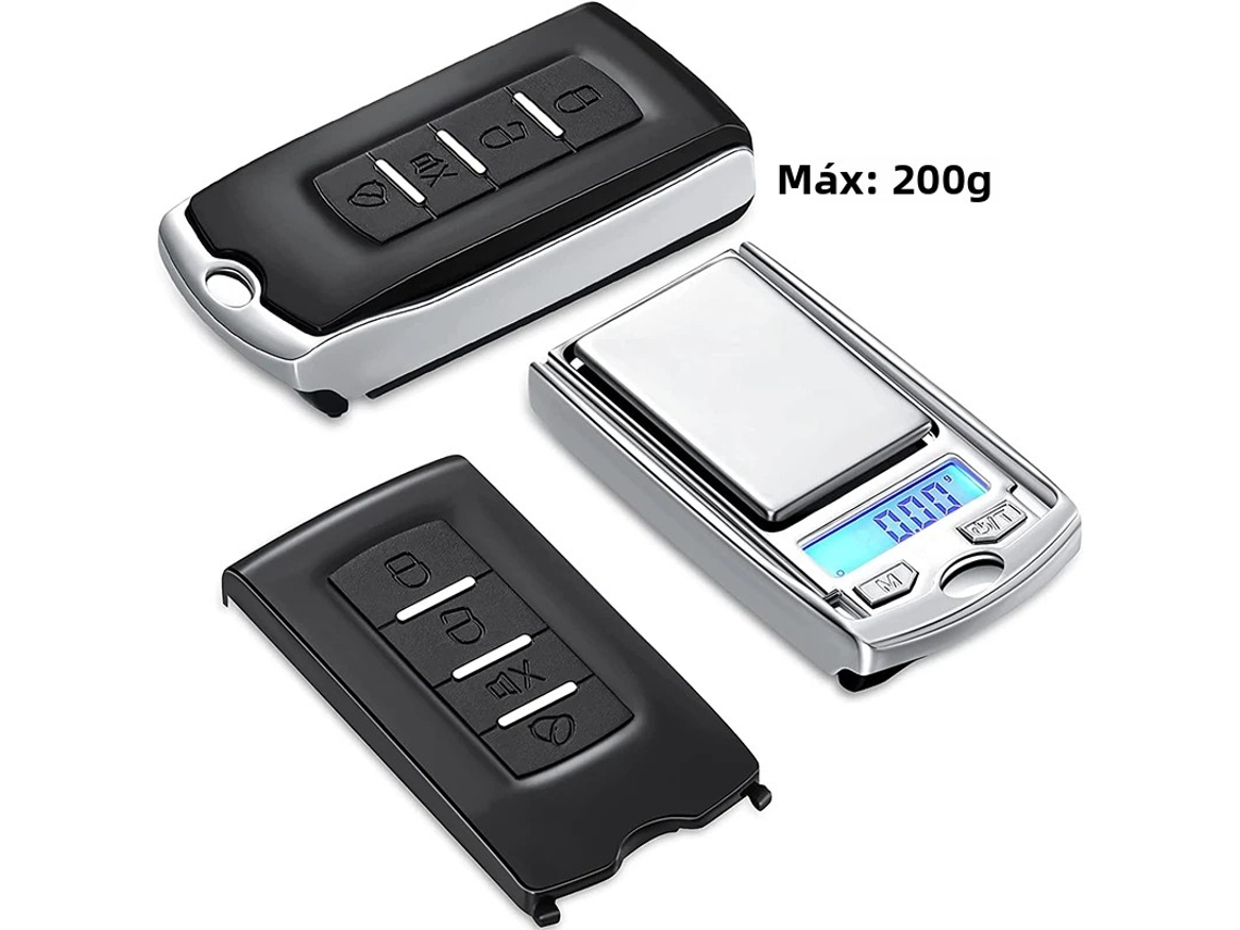 Balança Eletrônica Portátil De Precisão Em Miniatura (máximo 200g), Com Visor Lcd E Bateria, Precisão De 0,01g, 1 Unidade Por Embalagem.