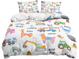 Capa de Edredom Infantil em Microfibra Fronha 220x240 Cm, 140x200 Cm