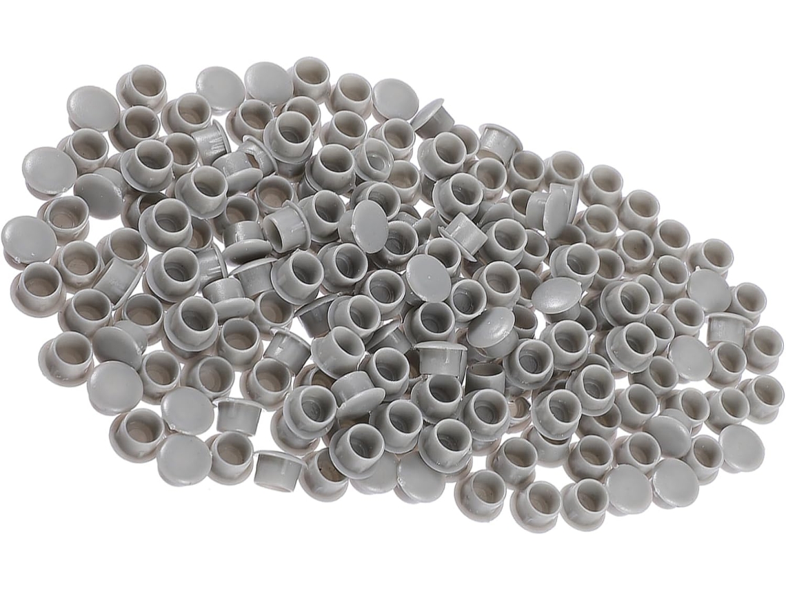 300-tampas Redondas De Plástico Pp Para Parafusos 10mm, Fácil Instalação, Para Furos Em Armários E Projetos Domésticos