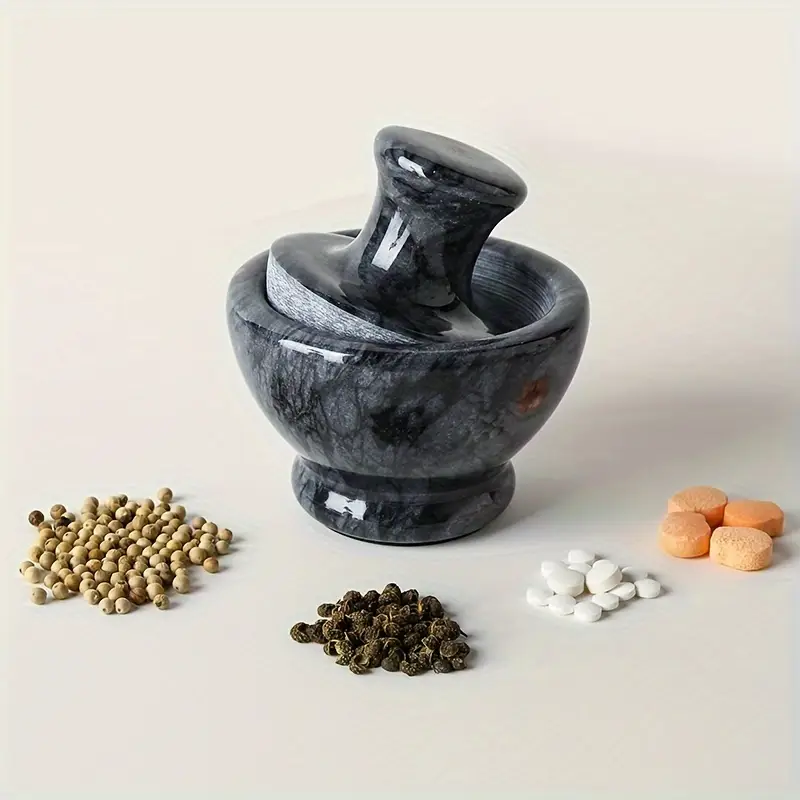 Tigela De Moer Alho Com Cabeça De Cogumelo Criativa Para Mármore, Tigela De Moer Pimenta, Especiarias, Pote Para Amassar Pílulas, Aquaforge