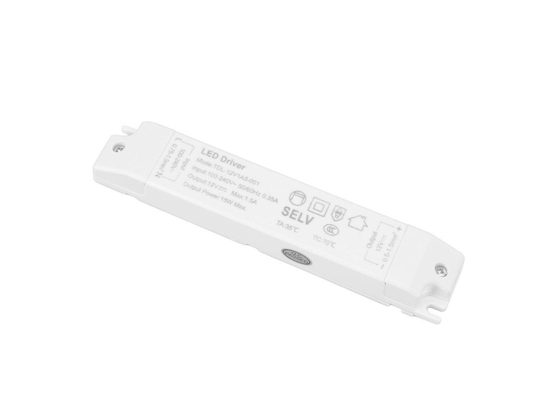 Rebe-transformador De Led De 18w Driver Dc12v 1.5a Fuente De Alimentación Led Con Protecciones Múltiples Para Hogar Ac100‑240v