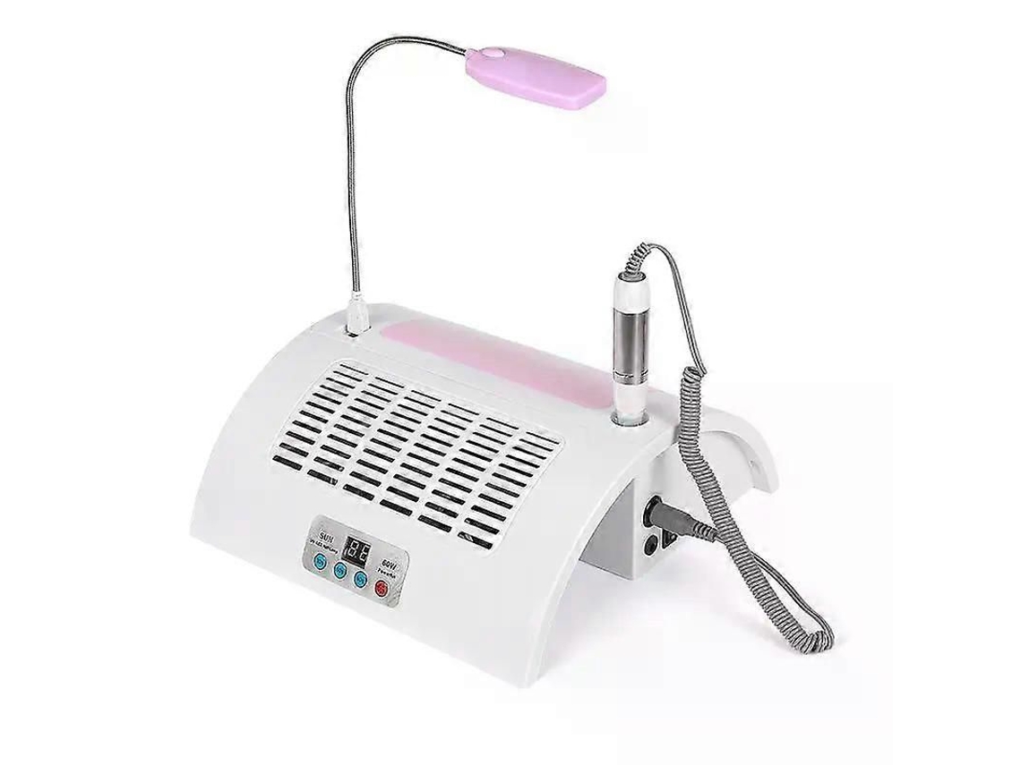 Lâmpada de Unhas Led Uv Secador Máquina Manicure Multiuso Broca Elétrica 5 em 1 Polidor Sec Ador Aspirador GOKOCO