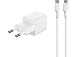 Kit Carregador Parede GOODIS 30W (1M - USB-C - Branco)