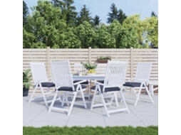 Vidaxl Almofadões Cadeira 6 Pcs 50x50x7 Cm Tecido Oxford Azul-marinho