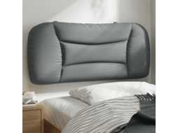 Vidaxl Almofadão De Cabeceira Hvar 80 Cm Tecido Cinzento-claro