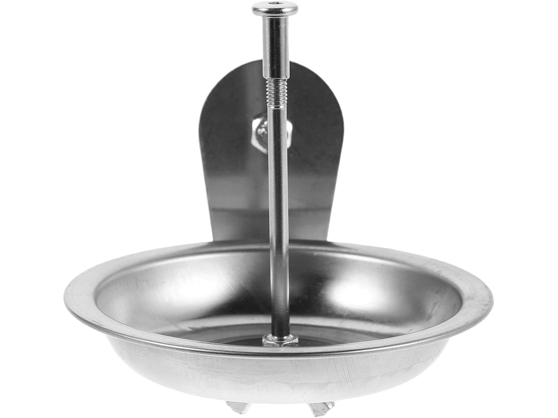 Alimentador para Pássaros Inoomp com Tigela de Aço Inoxidável, Compacto e para Gaiolas, para Papagaios e Pássaros CHABERLU