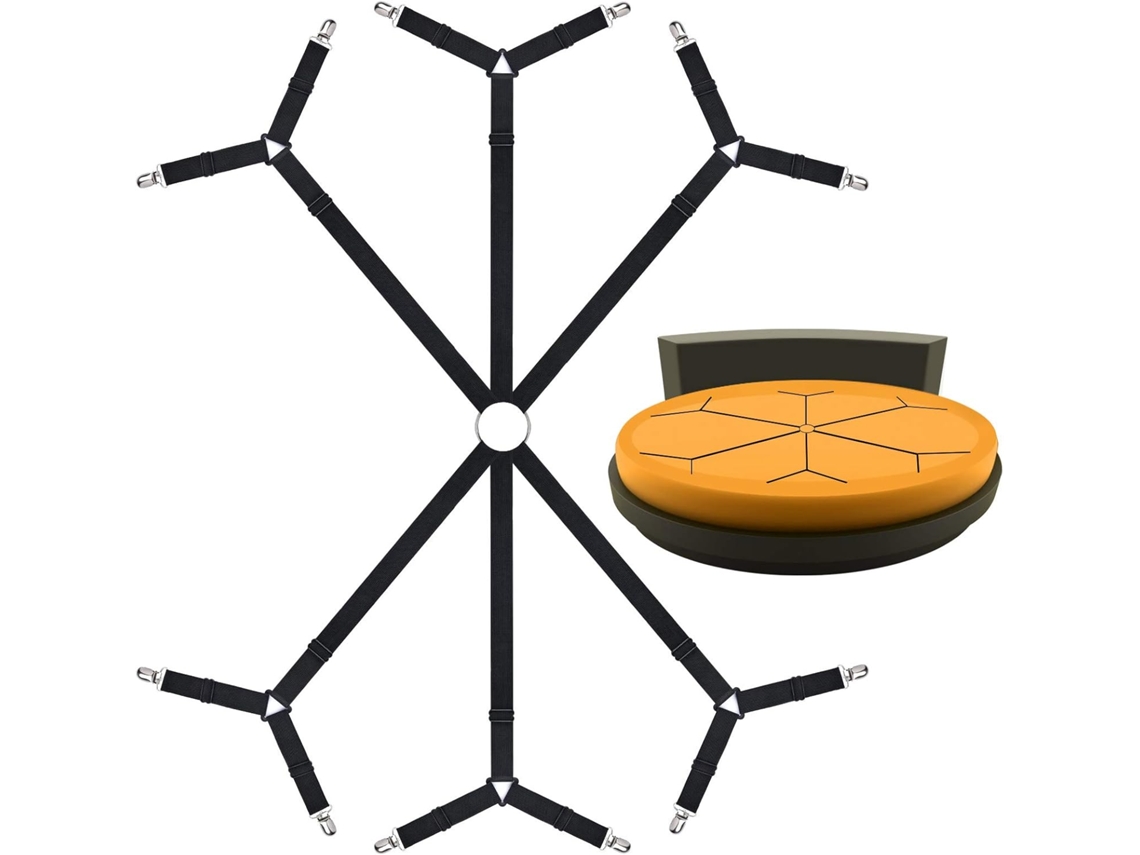 Solução Definitiva Para Roupa De Cama, Prendedores De Lençóis Com Elástico Ajustável, Design Triangular Para Melhor Aderência, Faixas Elásticas Que Ma